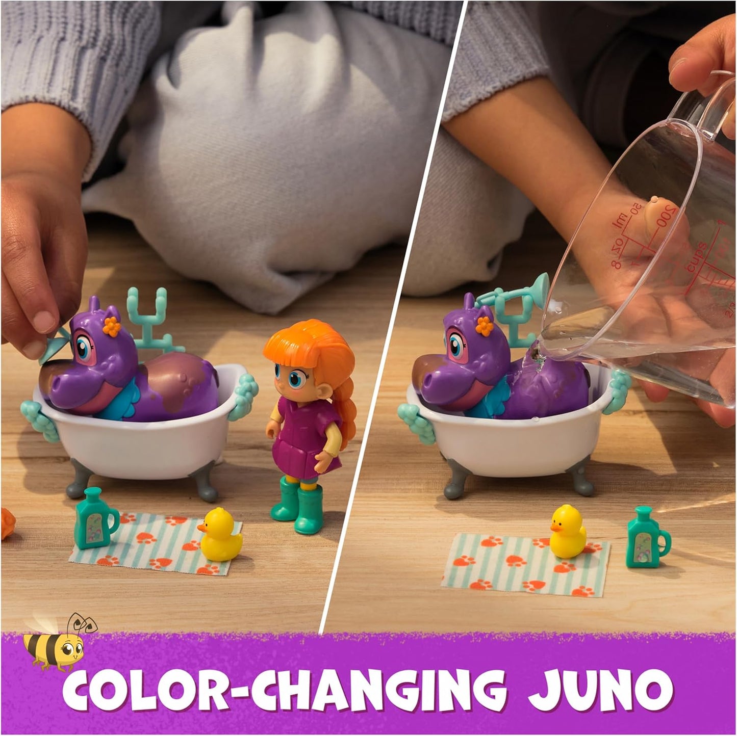 Vida the Vet Juno’s Bubble Bath Pack Playset – Bath Time Figure Set with Accessories