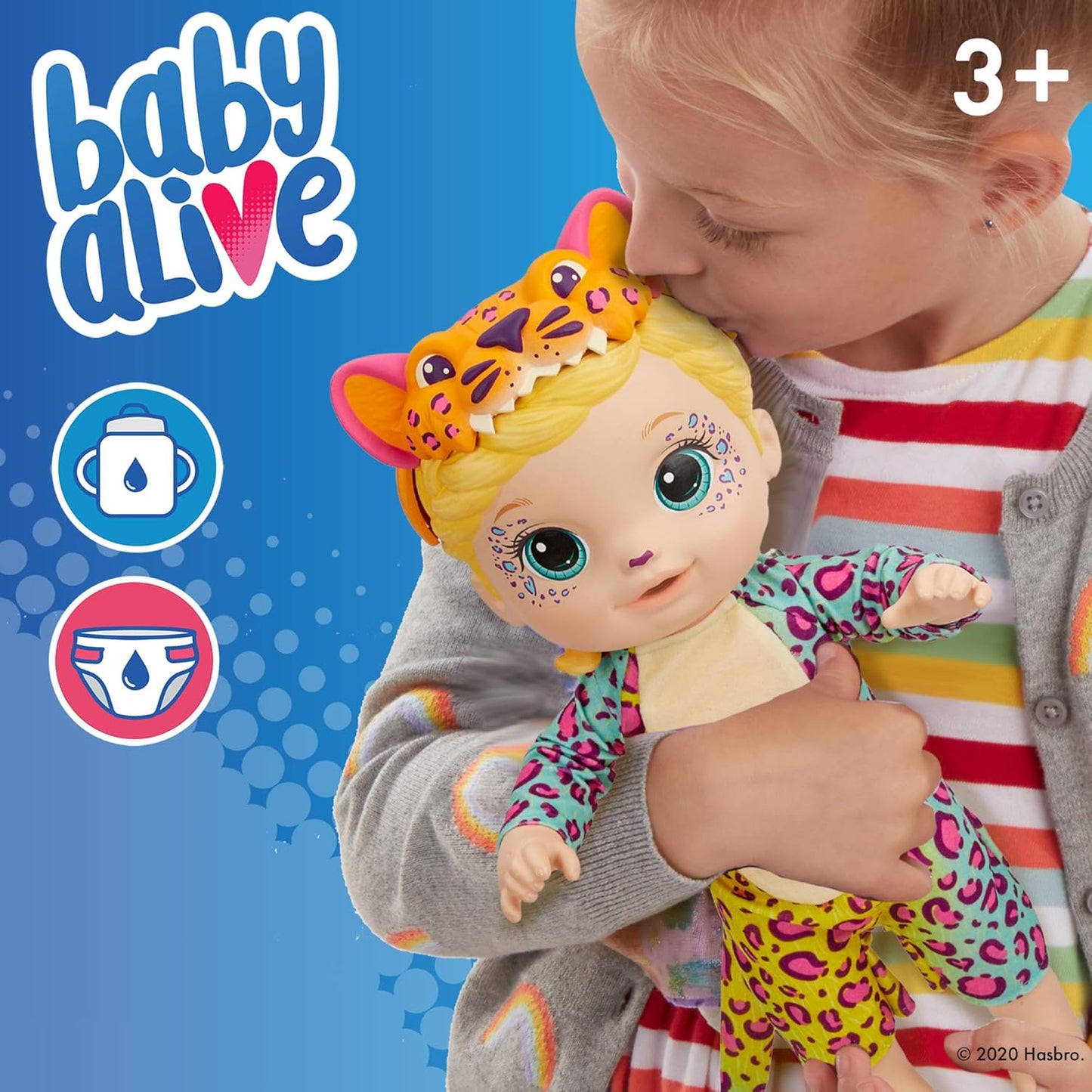 Baby Alive Leopard Costume Doll – Drinks, Wets & Pretend Plays with Bottle and Diaper