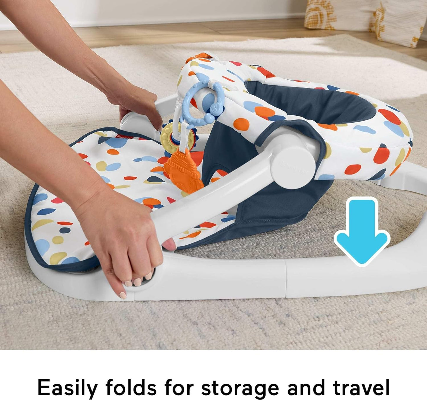 Fisher-Price Baby Sit-Me-Up Floor Seat with Toys – Supportive Infant Seat for Playtime
