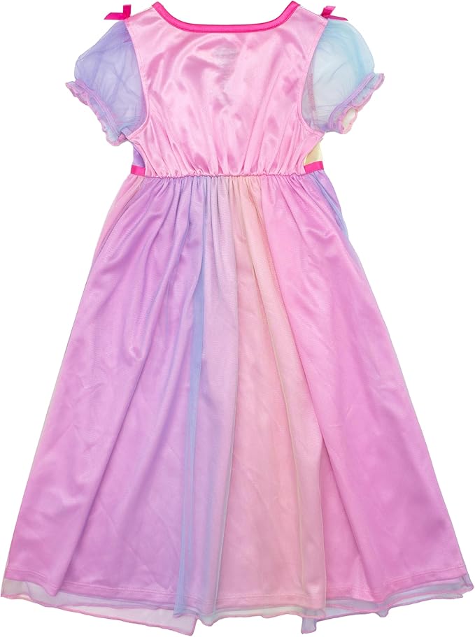 Paw Patrol Skye Girls Nightgown Sleep Dress Short Sleeve Toddler and Kids Character Sleepwear