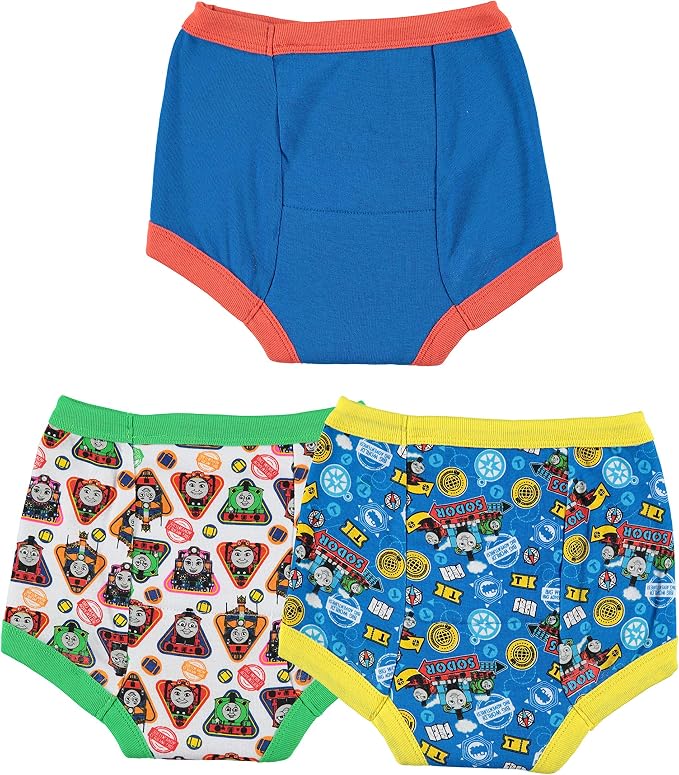 Thomas & Friends Toddler Boys 3-Pack Potty Training Pants, Thomas the Tank Engine Absorbent Padded Cotton Underwear, Size 2T