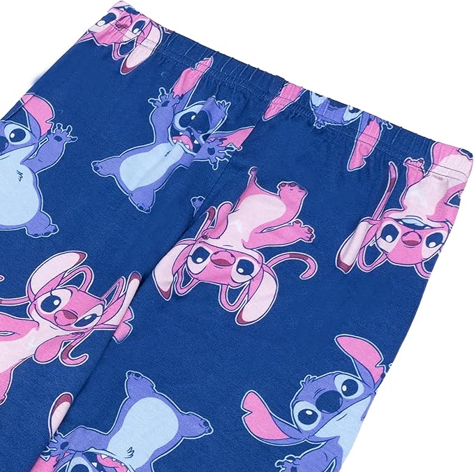 Disney Lilo & Stitch Toddler Girls 2-Piece Pajama Set – Long Sleeve Top and Matching Pants Character Sleepwear