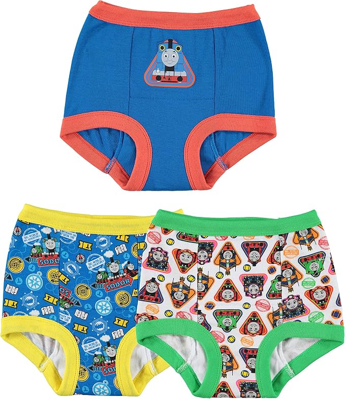 Thomas & Friends Toddler Boys 3-Pack Potty Training Pants, Thomas the Tank Engine Absorbent Padded Cotton Underwear, Size 2T