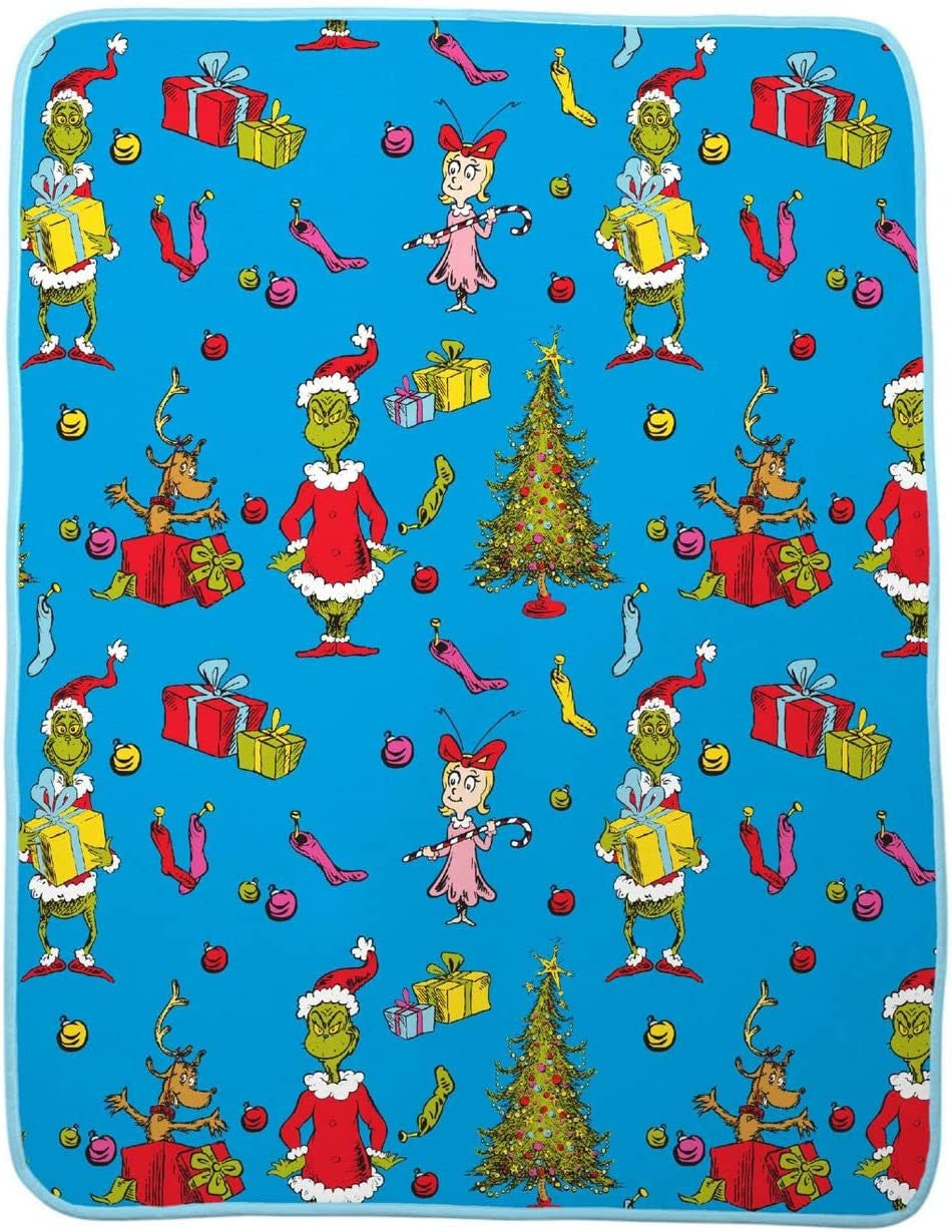 The Grinch Cuddle Pillow and Throw Set