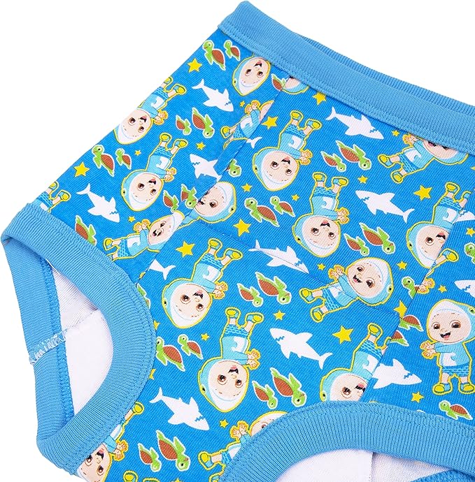 CoComelon Toddler Boys 10-Pack Potty Training Pants, JJ and Friends Underwear Set, Multicolor