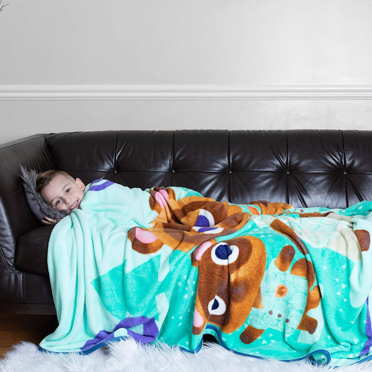 Animal Crossing Nook Family Blanket