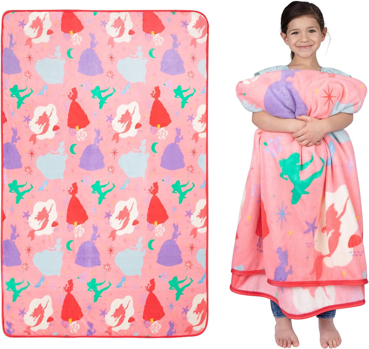 Disney Princess Plush Blanket, 62 In X 90 In