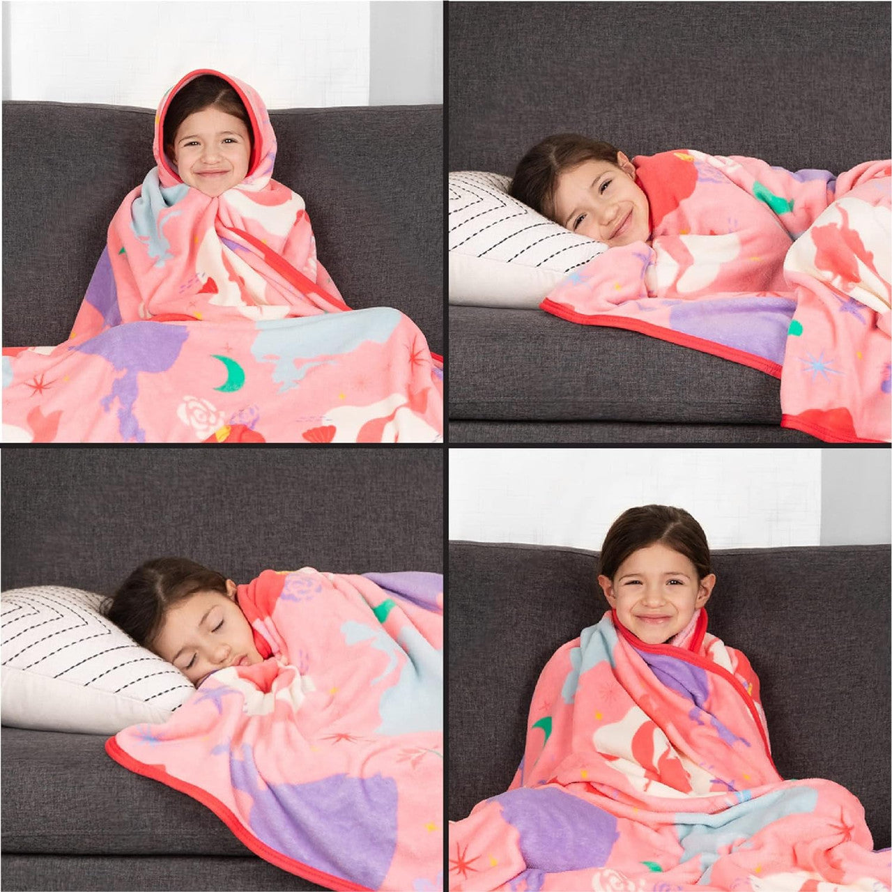 Disney Princess Plush Blanket, 62 In X 90 In