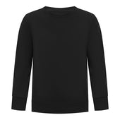 Boys’ Fleece Black Crewneck Sweatshirt