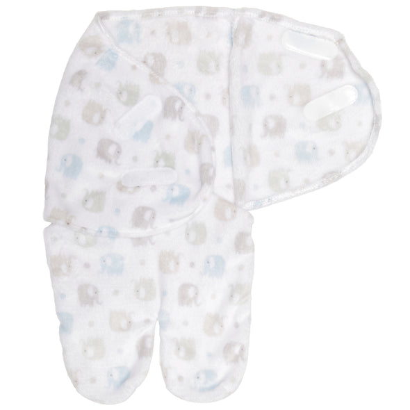Baby Swaddle Blanket Wrap for Boys - Blue Elephant