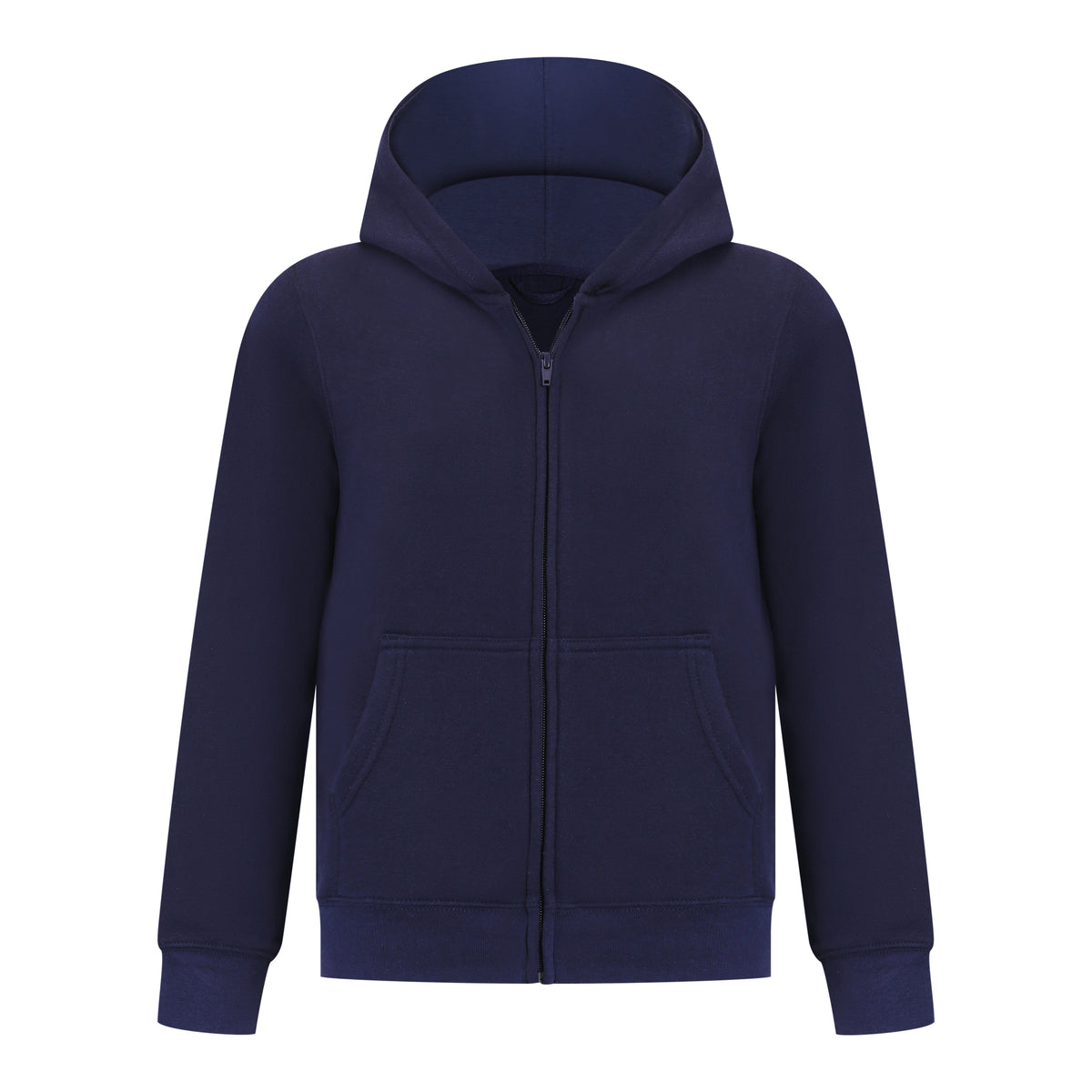Everyday Kids Christmas Collection Merry Christmas Boys Zip Up Hoodie – Holiday Sweatshirt - Navy