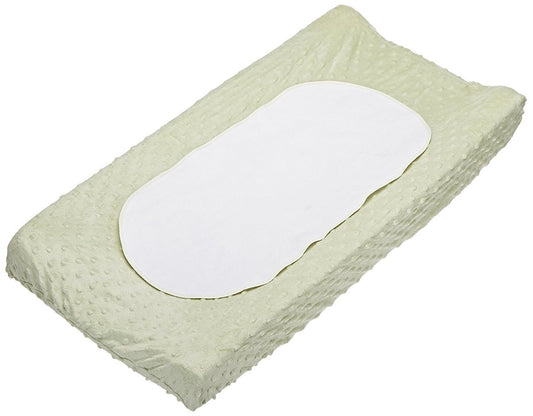 Carters Super Soft Dot Changing Pad Cover, Sage