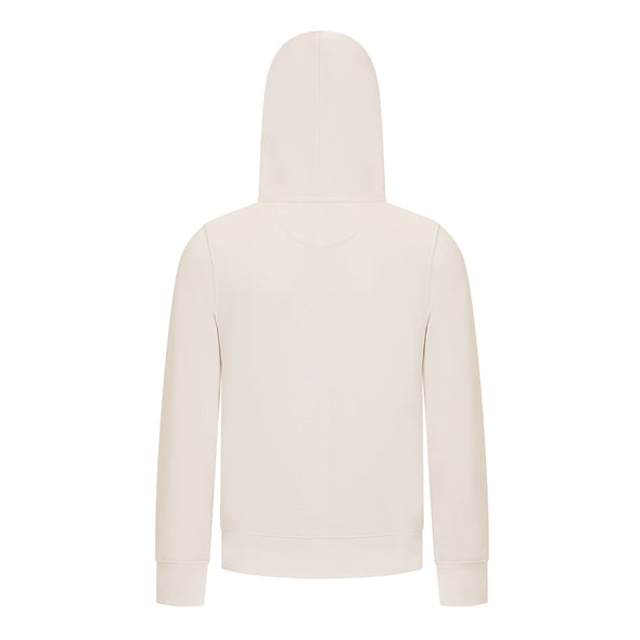 EVERYDAY KIDS All-Season Off-White Pullover Hoodie – Warm Fleece Sweatshirt with Hood – Ideal for School, Outdoor Play, or Travel – Girls Hoodie