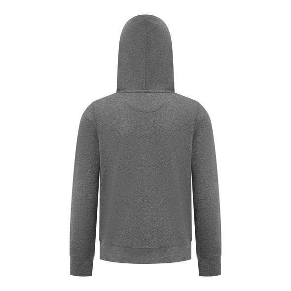 EVERYDAY KIDS Boys Charcoal Gray Zip-Up Hoodie – Soft Fleece Jacket with Hood – All-Season Kids Sweatshirt for School, Play, or Layering