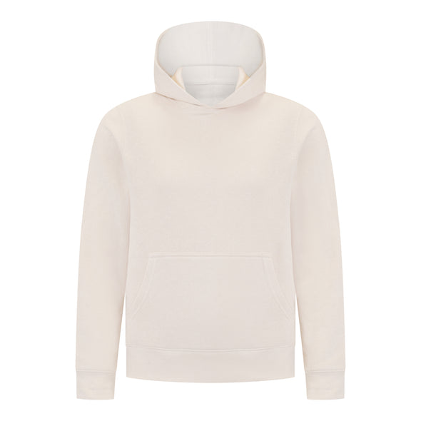 EVERYDAY KIDS All-Season Off-White Pullover Hoodie – Warm Fleece Sweatshirt with Hood – Ideal for School, Outdoor Play, or Travel – Girls Hoodie