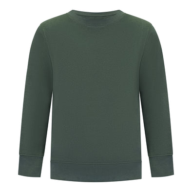 Boys’ Fleece Green Crewneck Sweatshirt