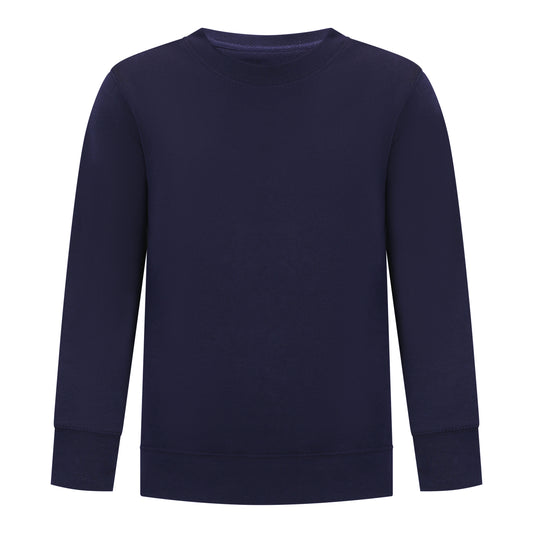 Boys’ Fleece Navy Blue Crewneck Sweatshirt