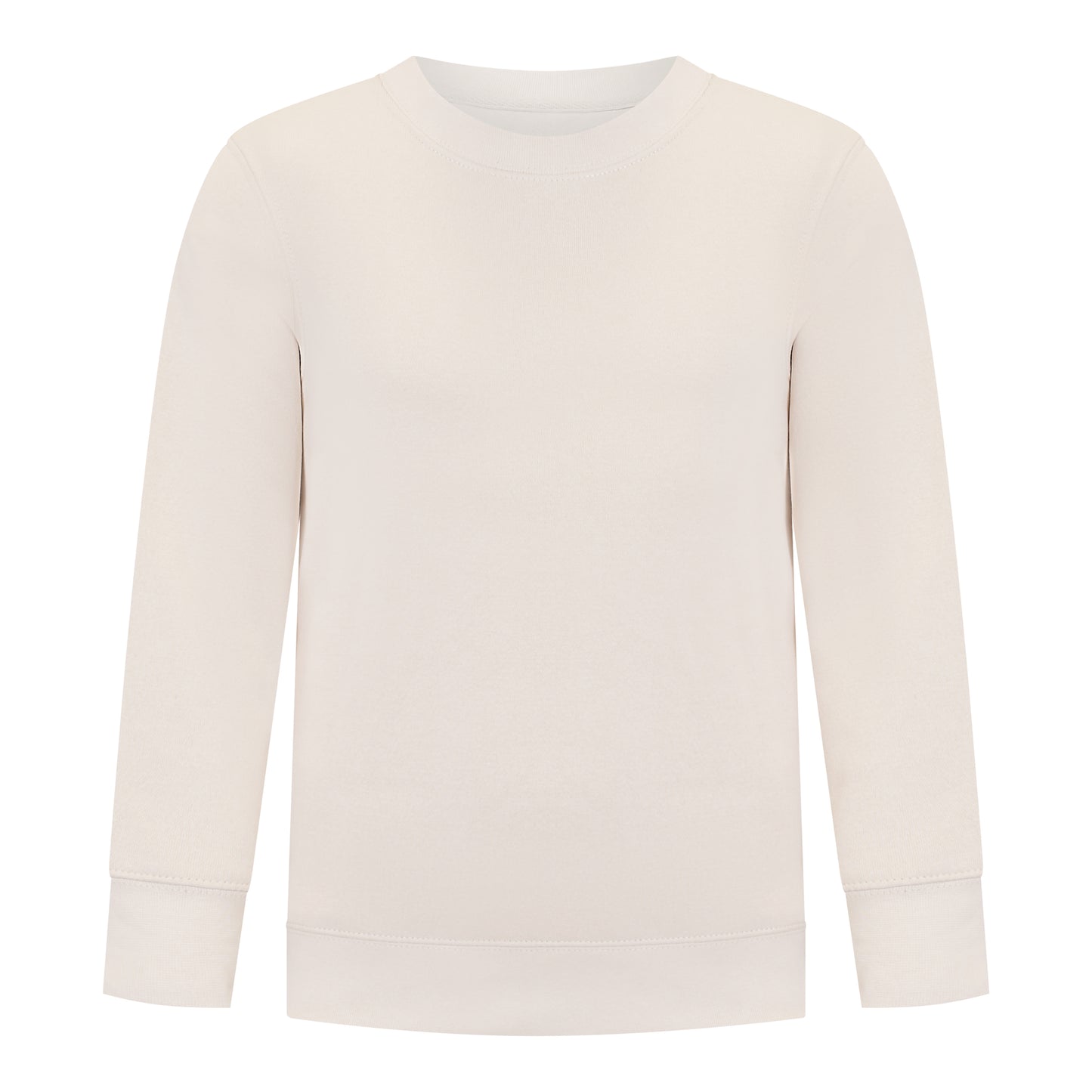 Boys’ Fleece Off-White Crewneck Sweatshirt