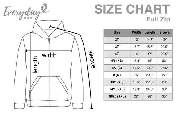 EVERYDAY KIDS Boys Black Zip-Up Hoodie  – Soft Fleece Jacket with Hood – All-Season Kids Sweatshirt for School, Play, or Layering
