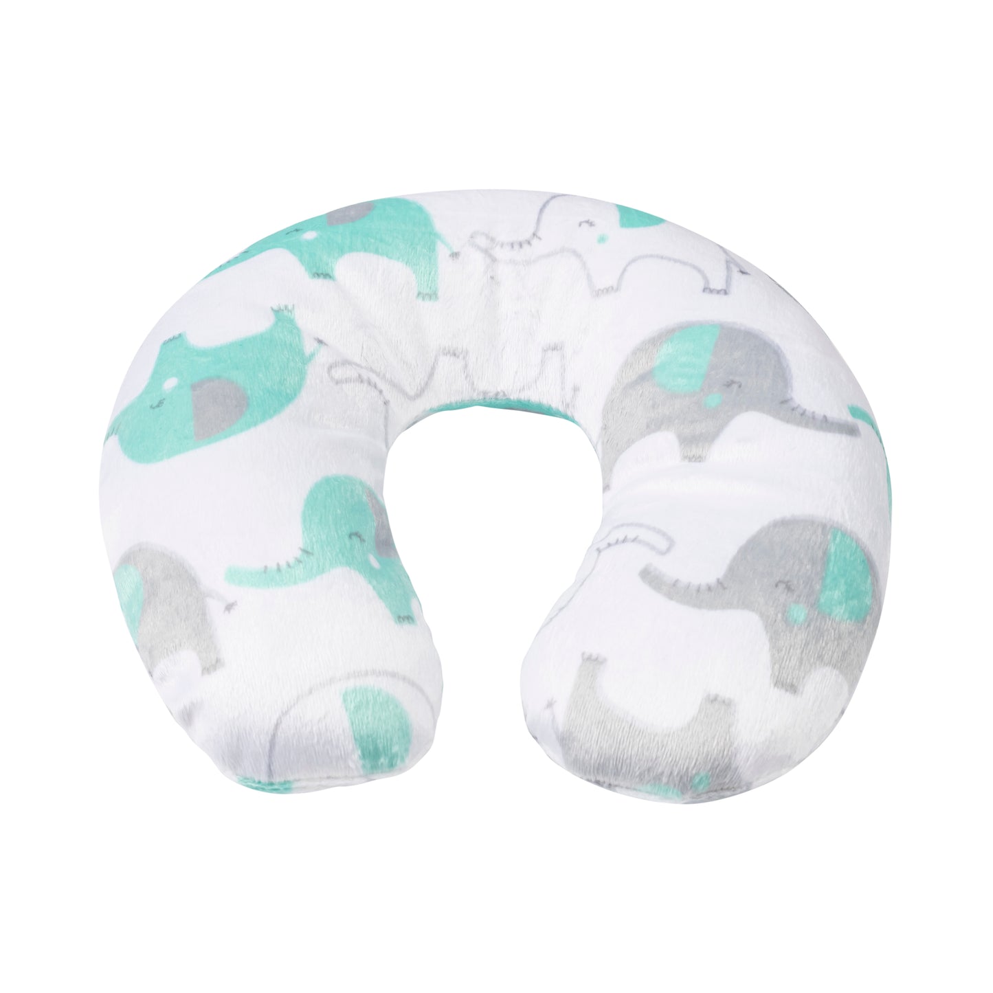 Green Elephant Baby Blanket with Travel Pillow