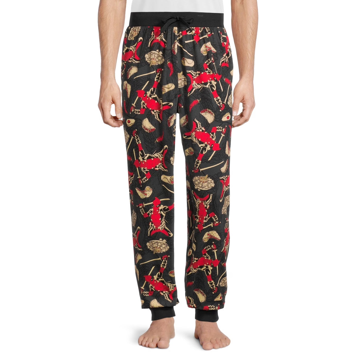 Marvel Deadpool Men’s Sleep Pants Lounge Pajama Bottoms Comfortable Relaxed Fit
