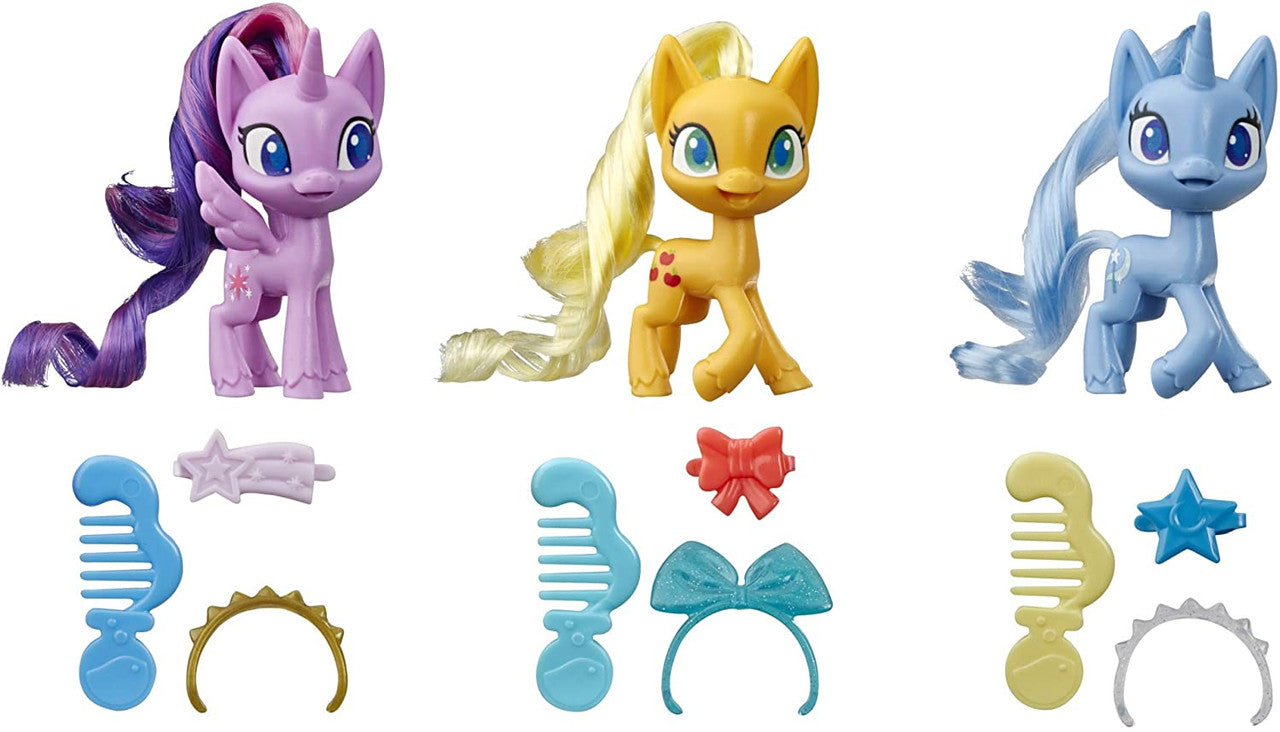 My Little Pony Potion Pony 3-Pack - Twilight Sparkle, Applejack, and Trixie Lulamoon