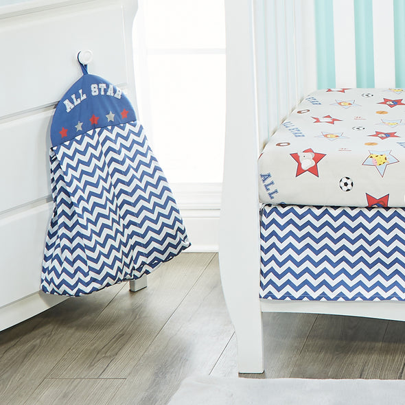 4 Piece Boys Crib Bedding Set - Jungle Sports
