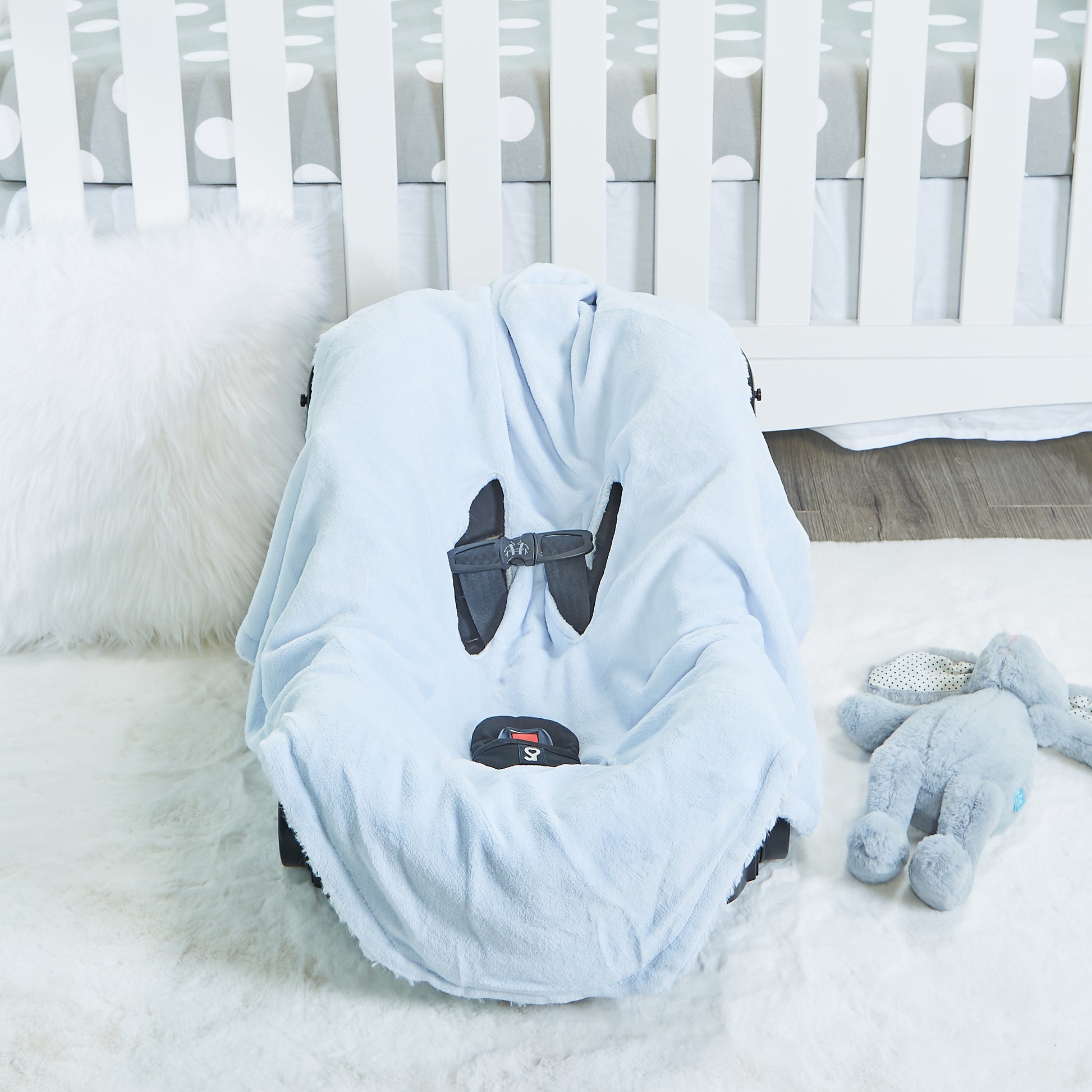 maxi cosi blanket Everyday Kids' Baby Boys' Plush Hooded Car Seat Blanket