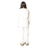 Girls’ Off-White Cotton Fleece Sweatpants