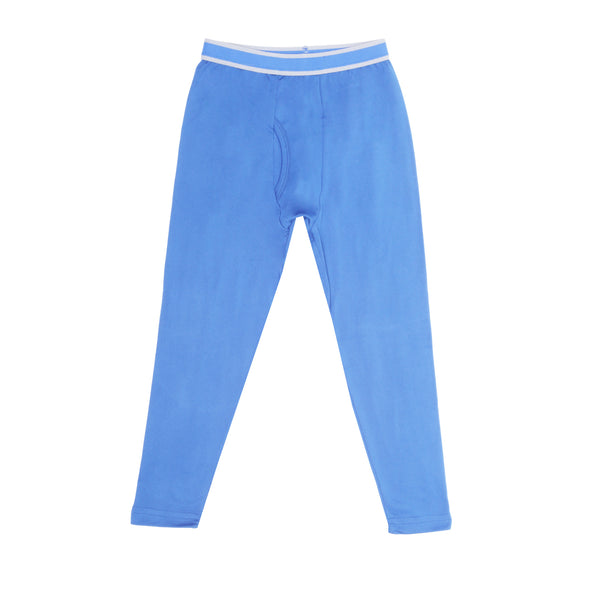 Boys Light Blue Thermal Top and Bottom Underwear Set