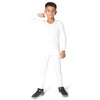 Boys White Thermal Top and Bottom Underwear Set