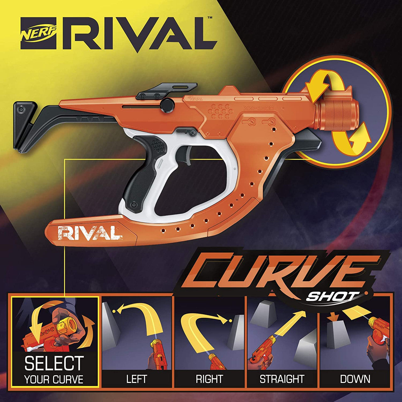 NERF Rival Curve Shot Blaster