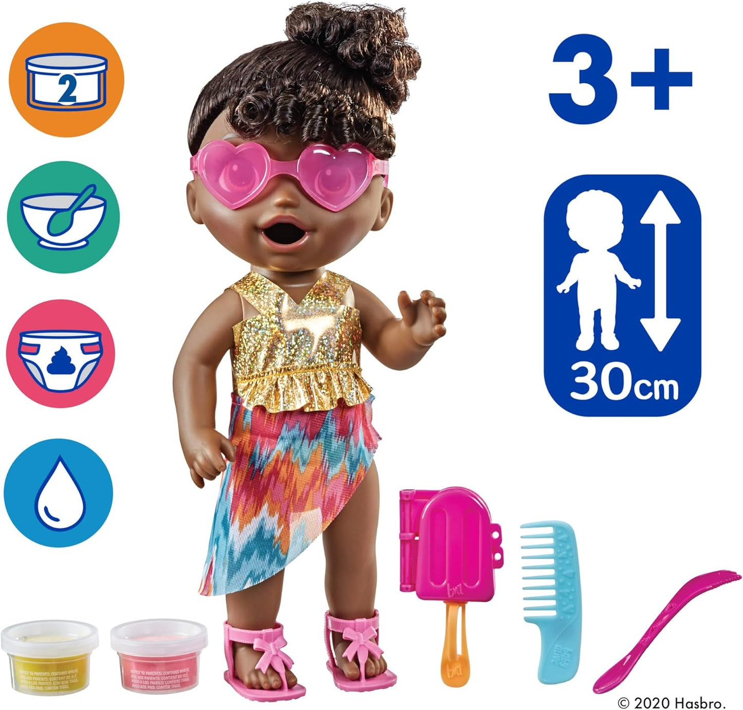 Baby Alive Sunshine Snacks Doll - Black Hair