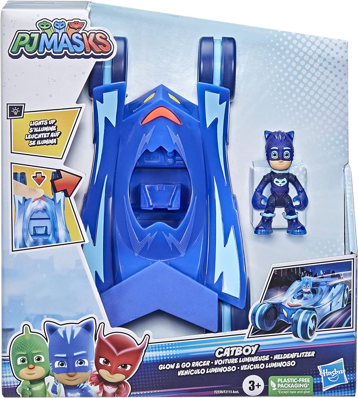 PJ Masks Toys Glow & Go Catboy-Mobile