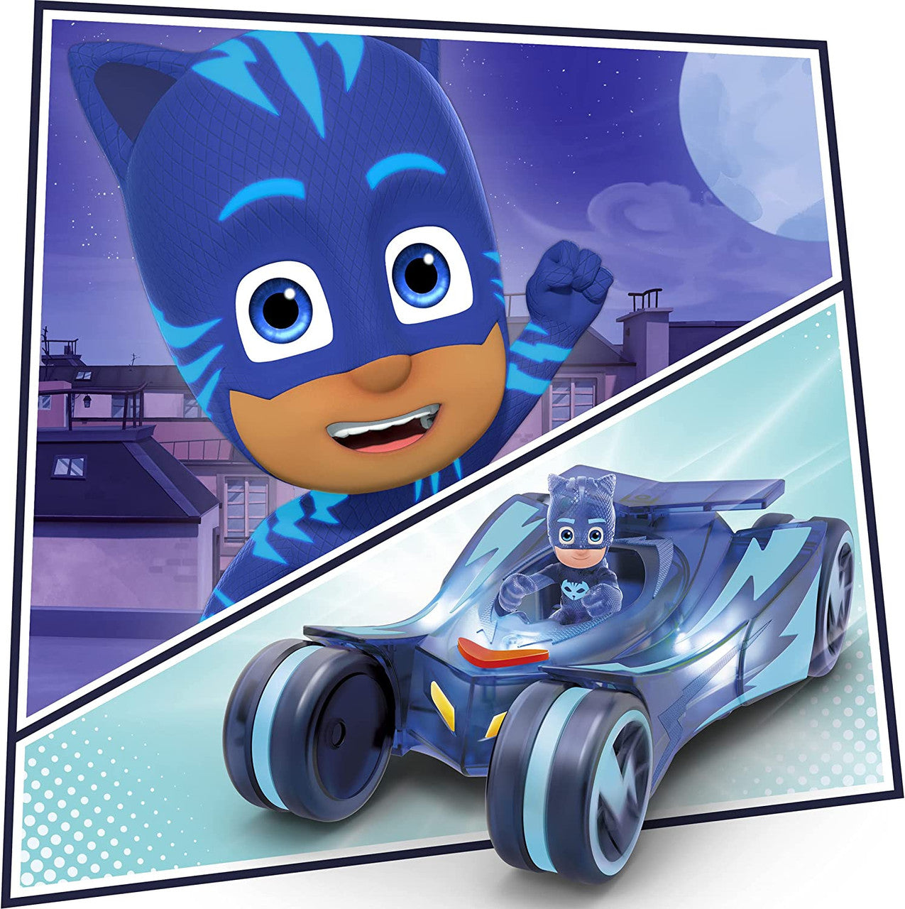 PJ Masks Toys Glow & Go Catboy-Mobile