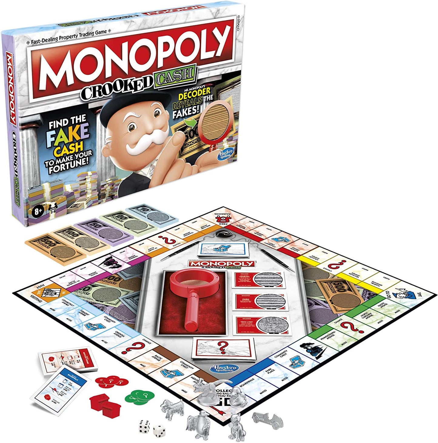 MONOPOLY Crooked Cash Board Game
