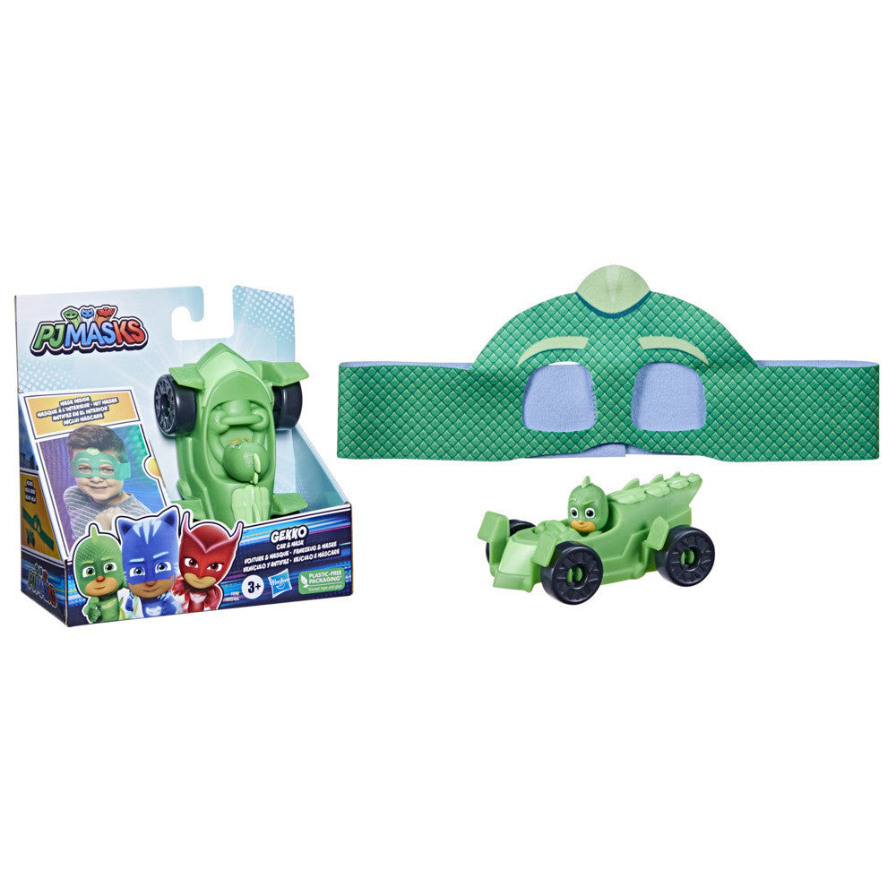 PJ Masks Hero Car and Mask Set - Gekko