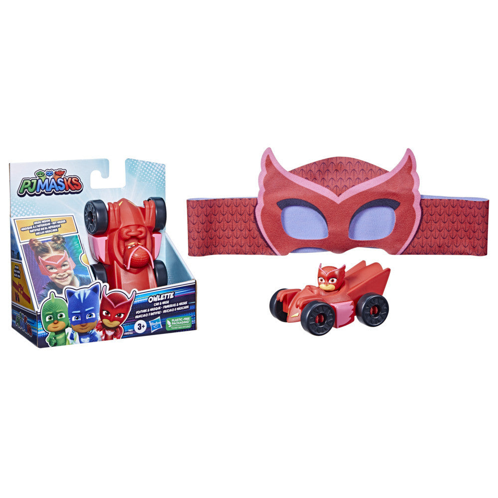 PJ Masks Hero Car and Mask Set - Owlette