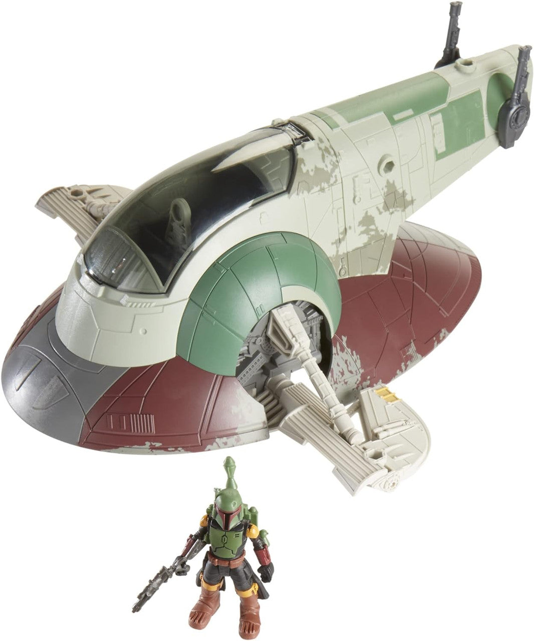 Star Wars Mission Fleet Starship Skirmish - Boba Fett Action Figure and Firespray Starship