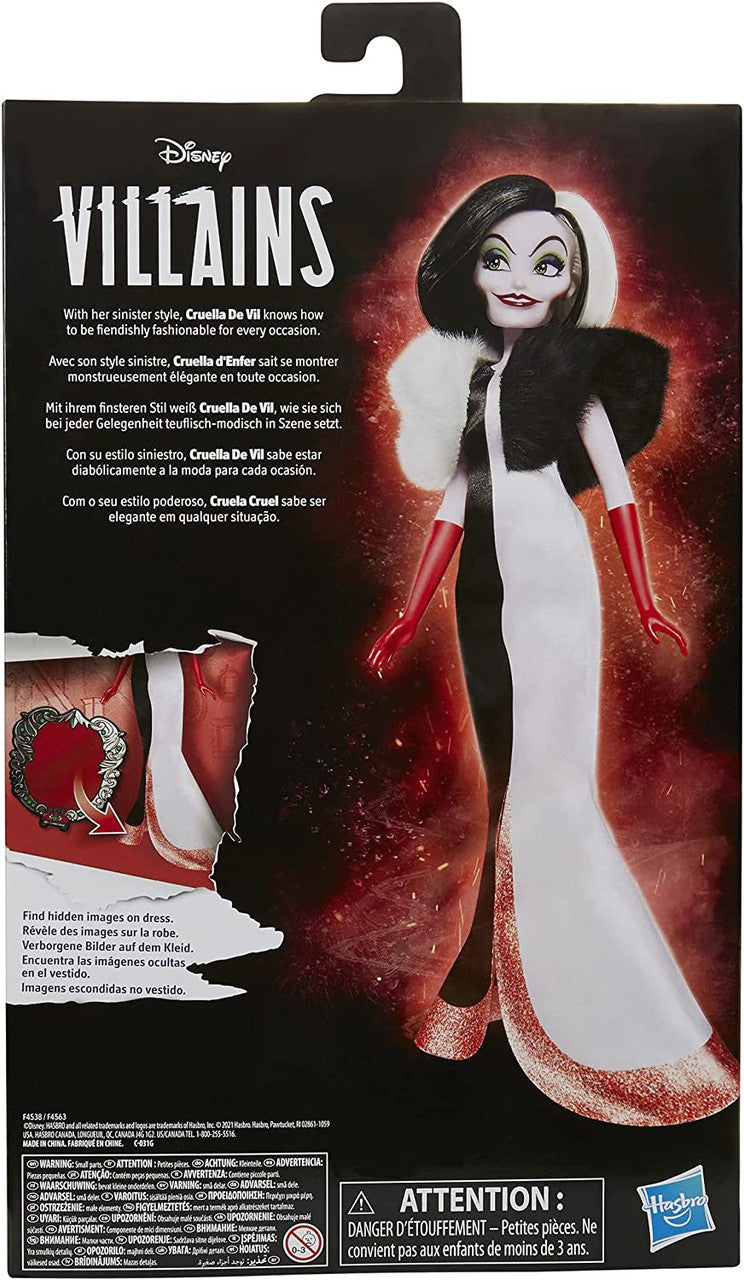 Disney Villains Cruella De Vil Fashion Doll