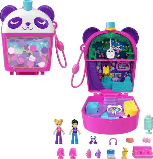 Polly Pocket Dolls & Playset, Bubble Tea Panda