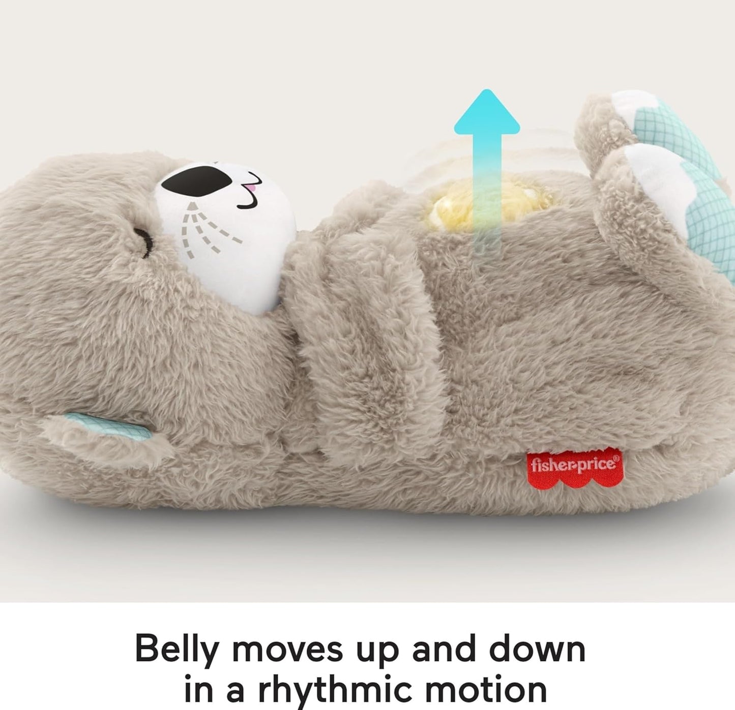 Fisher-Price Soothe ’n Snuggle Otter Baby Plush Sound Machine with Music, Lights, and Breathing Motion for Newborns 0+ Months