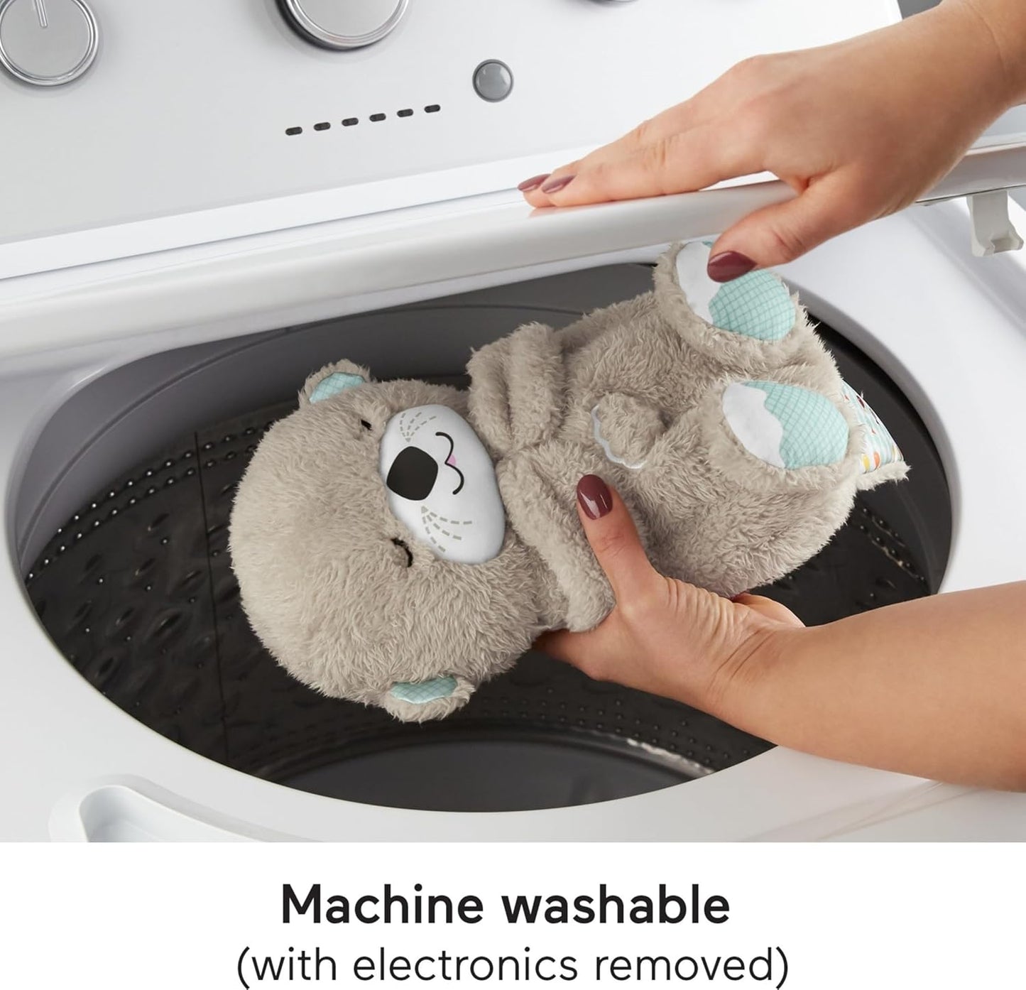 Fisher-Price Soothe ’n Snuggle Otter Baby Plush Sound Machine with Music, Lights, and Breathing Motion for Newborns 0+ Months