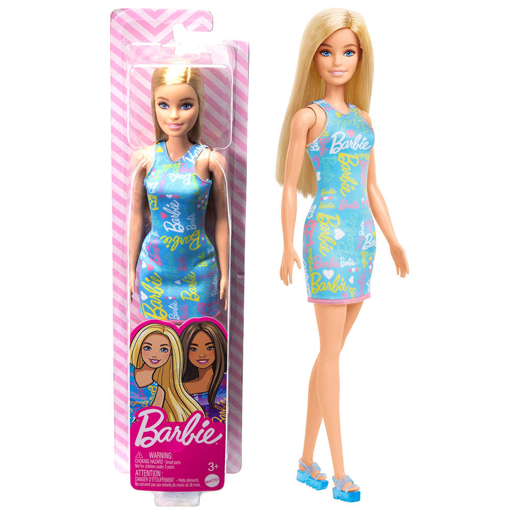 Barbie Blonde in Blue Dress
