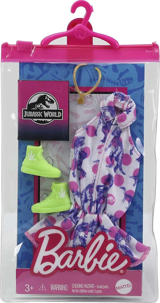 Barbie Doll Clothes, Inspired By Jurassic World: Dominion, Shorts Romper & 2 Accessories