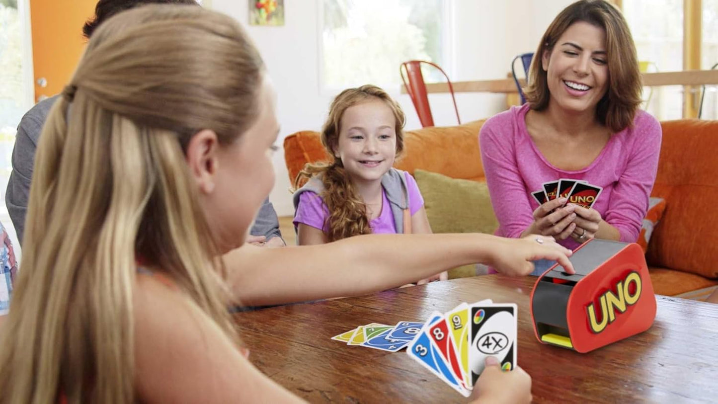 UNO Attack! Card Game with Electronic Card Launcher, Lights and Sounds