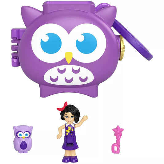 Polly Pocket Pet Connects Stackable Owl Compact Playset