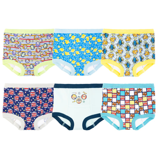 Disney Pixar Toddler Boys 6-Pack Potty Training Pants, Toy Story Cars Finding Nemo and The Incredibles Underwear Set, Multicolor, Sizes 2T-3T