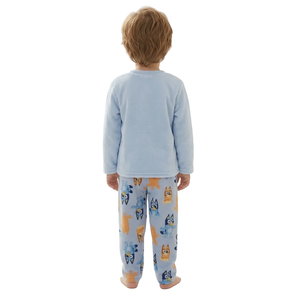 Bluey Toddler Boys 2-Piece Long Sleeve Pajama Set. T Shirt and Pants Sleepwear