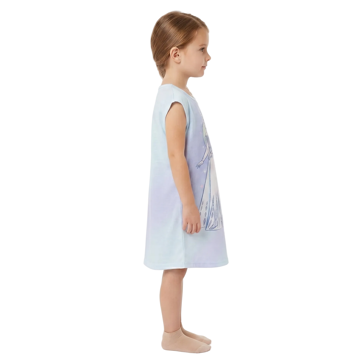 Disney Frozen Elsa and Anna Girls Nightgown – Sleeveless Character Sleep Dress Pajamas